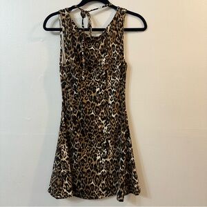 NWT!White Fox Womens Dress Leopard Print Mini Size Medium